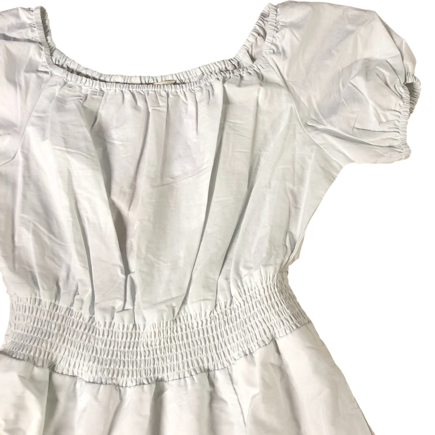 Women's White Dress Size 12 Multicoloured Striped Smock Style