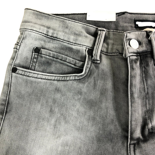 Branded Skinny Denim Shorts W28 L32 Men's Ice Grey