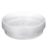 5 Pack Planter Saucers Clear Plastic Garden Indoor Outdoor 36cm Width 13cm Deep