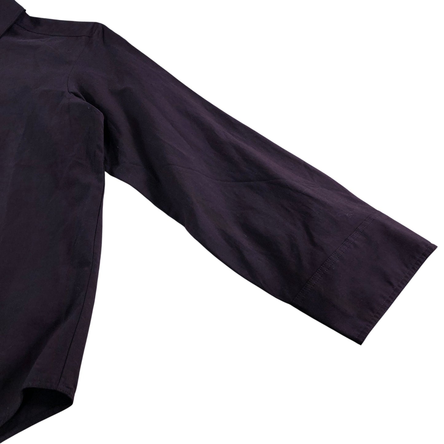 Branded Burgundy Oversized Tailored Shirt - Size 10