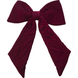 Big Red Velvet Door Bow Christmas Decoration Seasonal Décor 35"