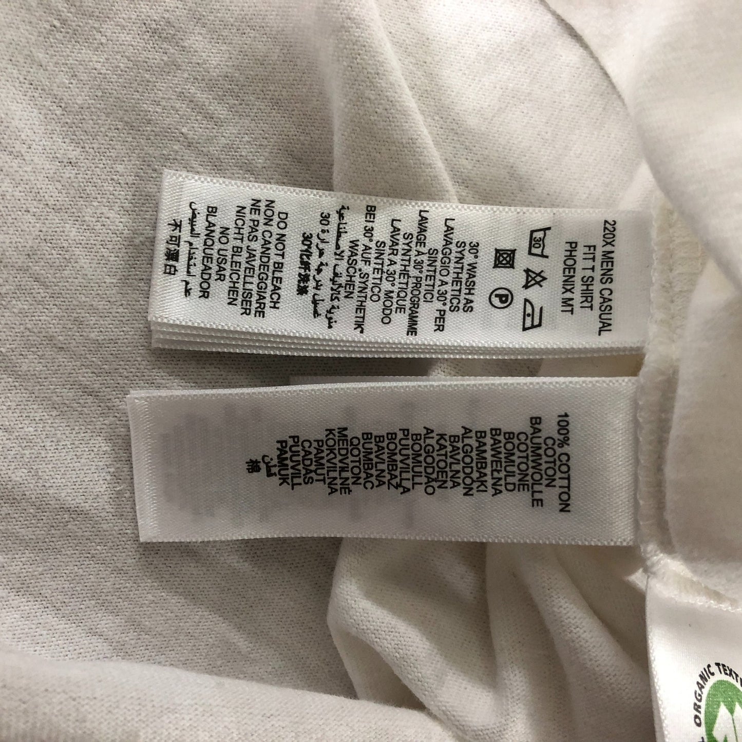 Paul Smith Phoenix Mountain T Shirt Men's Large Organic Cotton Cream Colour