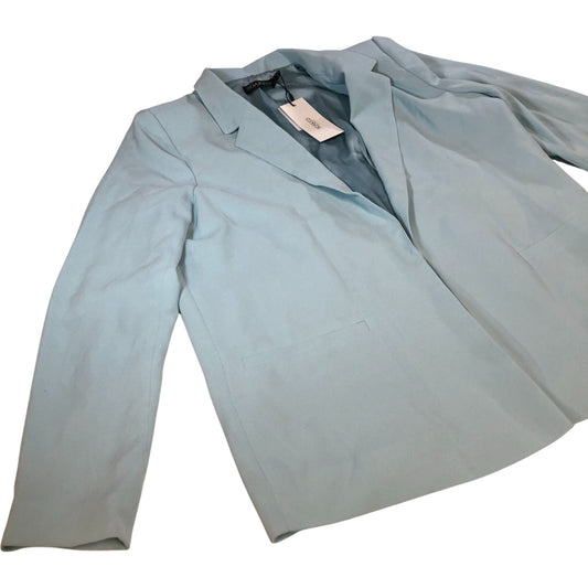 Soaked In Luxury Shirley Blazer LS Size L Women's Light Blue New with Defects