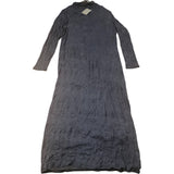 River Island Long Sleeve Crinkled Dress Grey