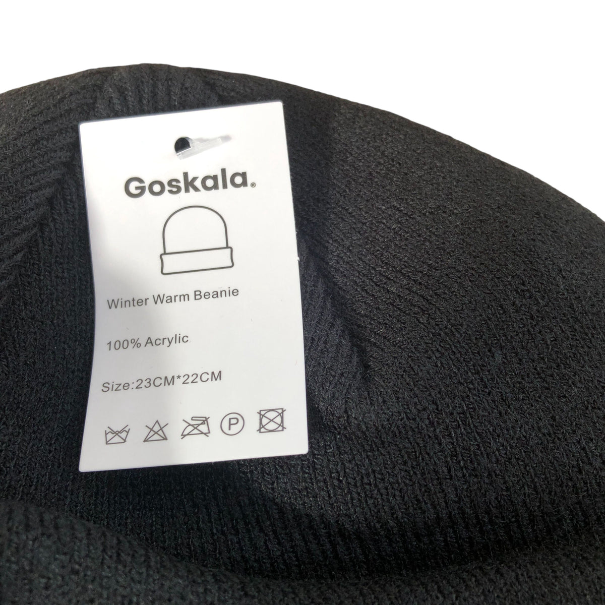 GoSkala Winter Warm Beanie Classic Black Unisex