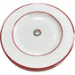 Set Of 5 Christmas Side Plates Red Trim Dinnerware