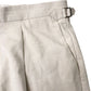 Men's Beige Tailored Fit Formal Style Trousers with Cuffs 36"