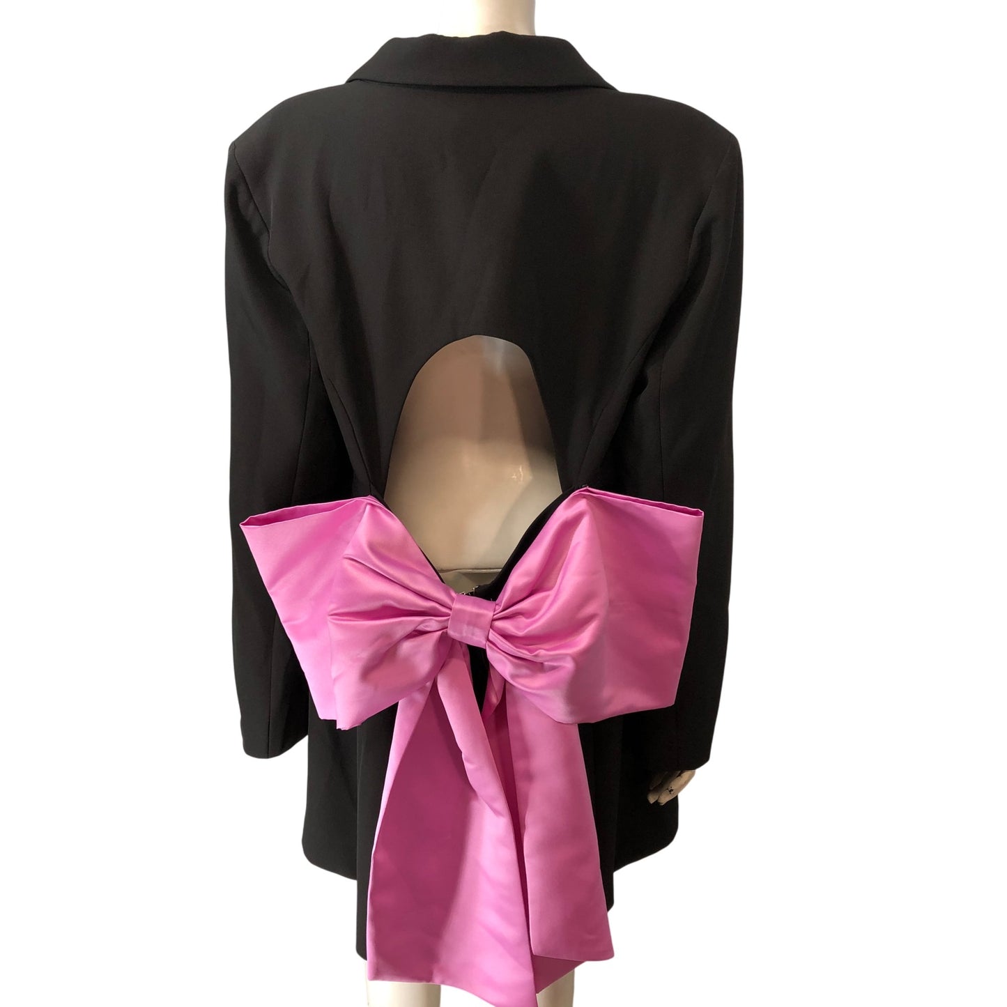 River Island Black Occasion Jacket UK12 Women's Stylish Double Breasted Design