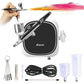 XDOVET Airbrush Set 30PSI Airbrush Kit with Compressor For Tattoo & Makeup