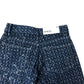 Bershka Sequin Wide Low Waist Jeans UK 4 Women's Stylish Denim Trousers