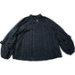 Lipsy Black Long Sleeve Blouse UK Size 8 Women's Sheer Pleated Polka Dot