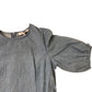 Denim Jacquard Monty Dress Women's Blue Puff Sleeve Size 6