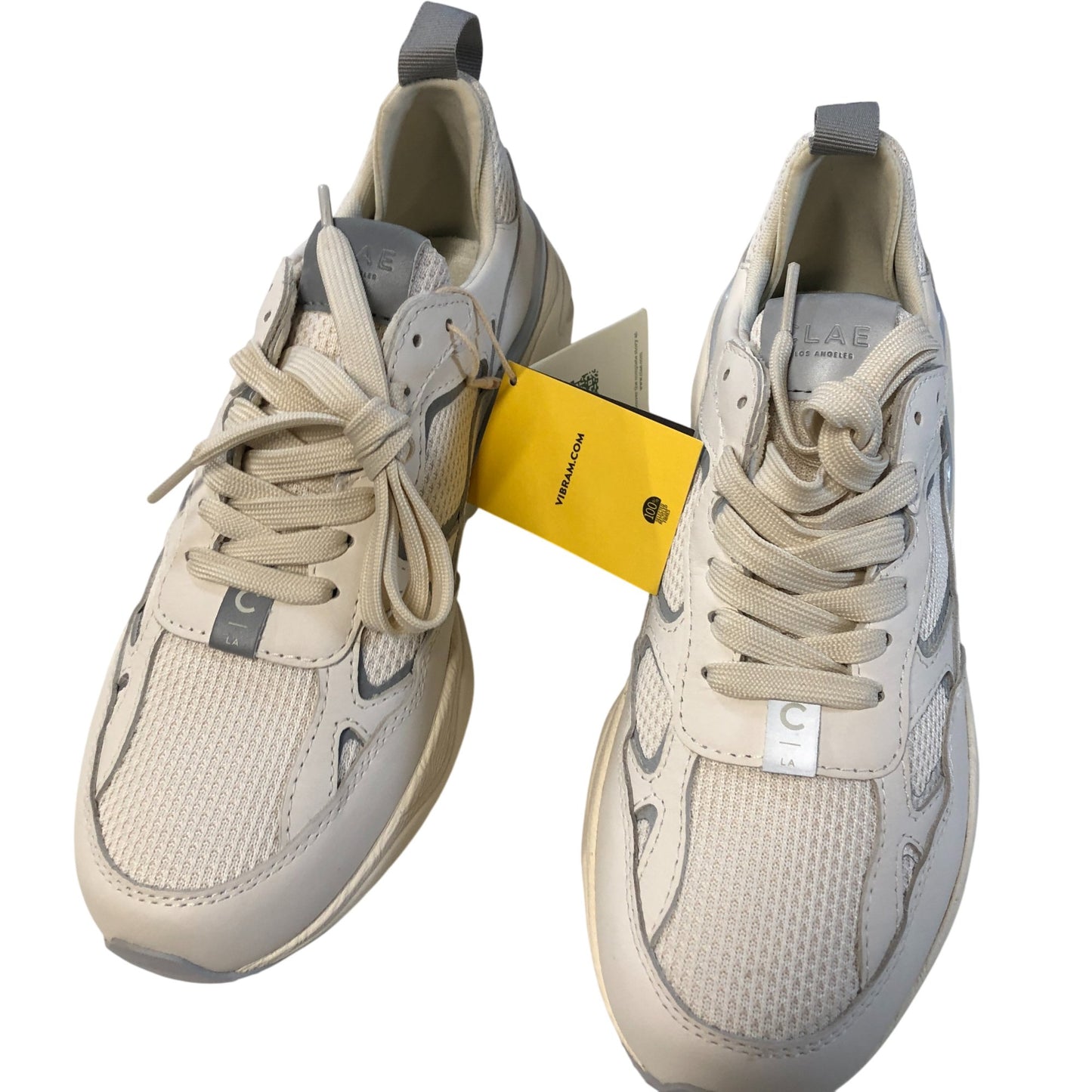 Clae Salazar Trainers Off white Microchip Vibram Sole Shoes UK5.5