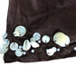 Brown Viscose Dress UK12 Women's Floral Embellished Shells