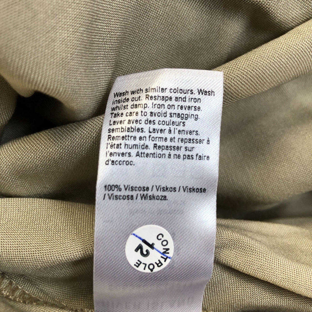 River Island Silk Style Maxi Dress Women's Evening Wear Halter Neck Beige