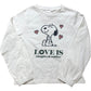 Cyrillus x Peanuts Snoopy Long Sleeve T-Shirt 8 Years Kids White Love Is Graphic