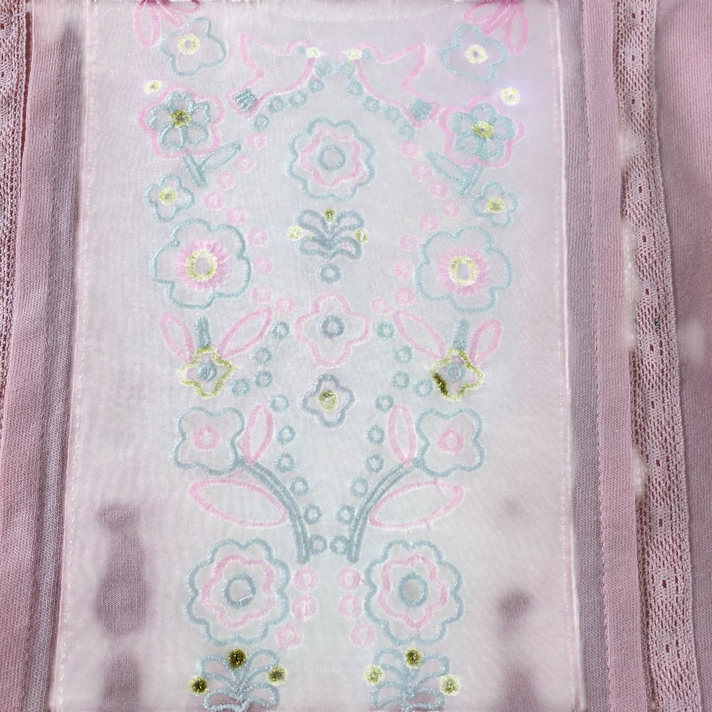 Mini Boden Pink Embroidered Top - 6-7 Years