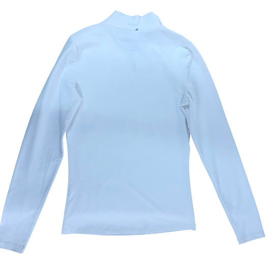 Branded White Turtleneck Top Women's Long Sleeve UK 6