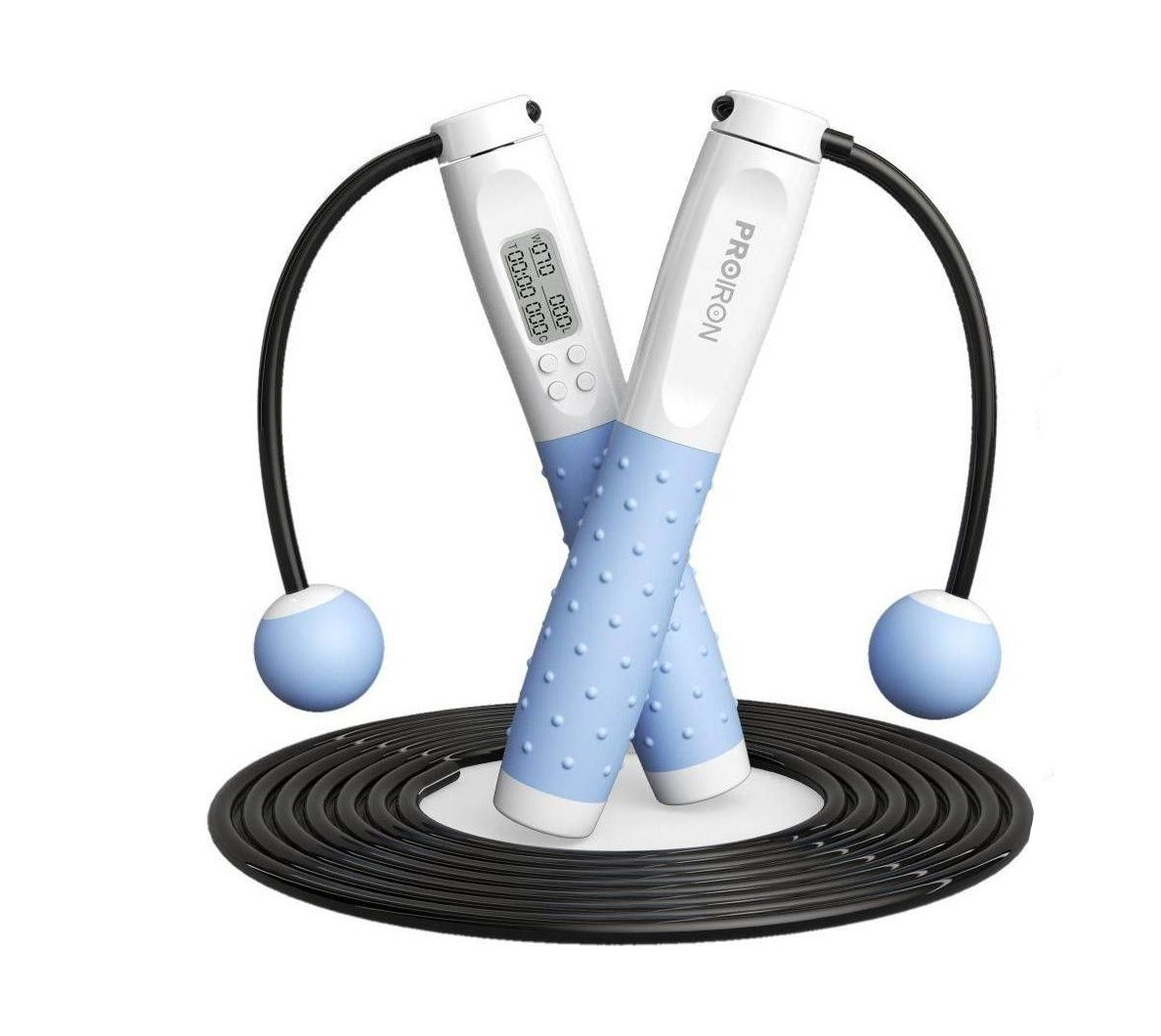 PROIRON Digital Skipping Rope with Counter Adjustable Fitness Gear - Blue