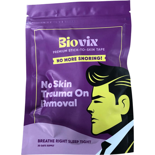 Biovix Premium Stick To Skin Tape No More Snoring 30 Days Supply Breathe Right