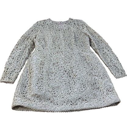Long Sleeve Lace Dress Size Women's Elegant Floral Pattern