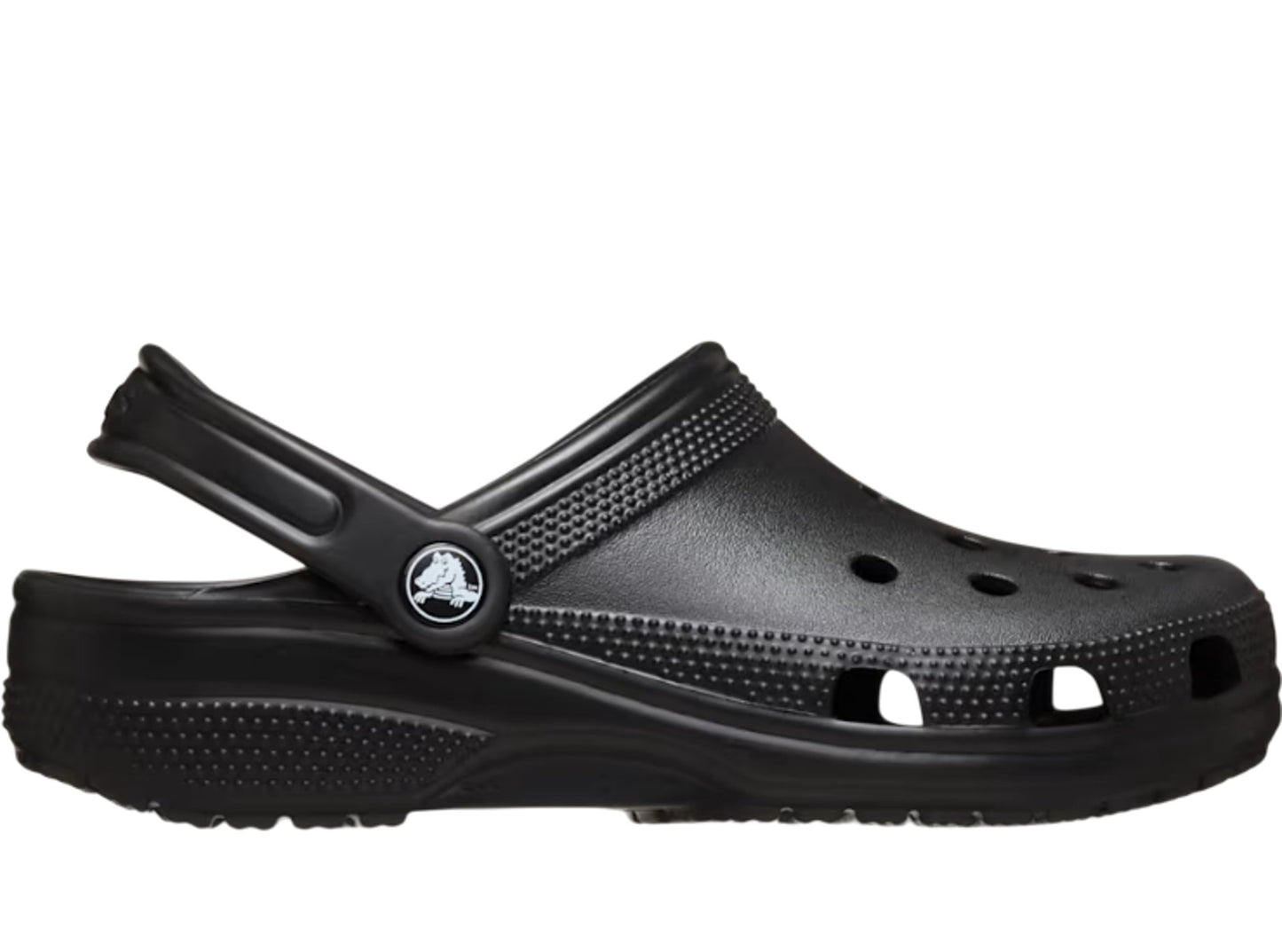 CROCS Classic Clogs UK Unisex Size M8/W9 Lightweight Comfortable Black Sandals