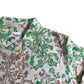 River Island Floral Print Shirt UK10 Women's Green Brown Cotton Long Sleeve