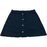 River Island Black Button Down A-Line Skirt UK Size 12 Women's Acrylic Blend