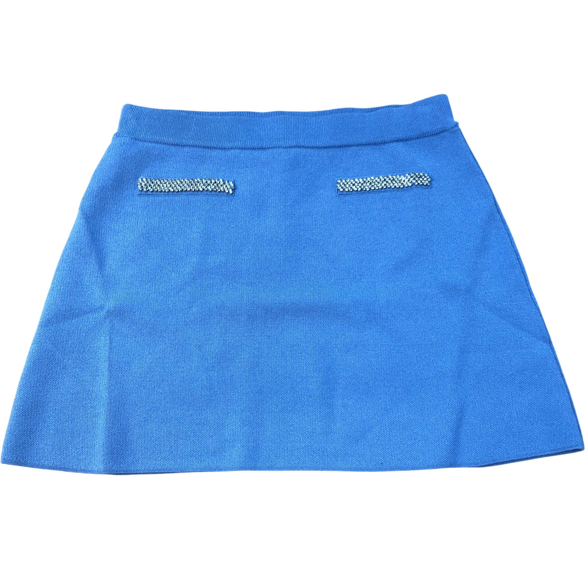 River Island Blue Knitted Mini Skirt
