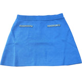 River Island Blue Knitted Mini Skirt