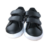 Adidas Baby Sneakers UK5K Toddler Black White Easy Fastening Casual Shoes