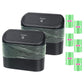 Einesin Car Trash Can Model Compact Waste Bin With Push Lid 2 Pieces