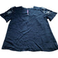 Beaded Embellished Top UK14 Women's Black Short Sleeve Party Style