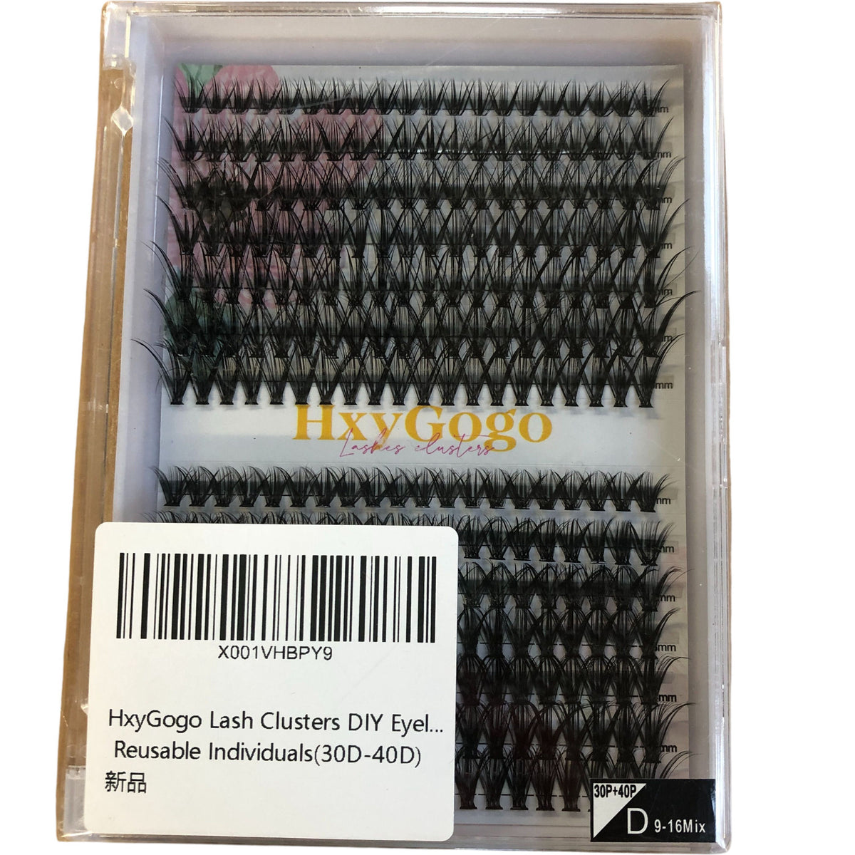 HxyGogo Lash Clusters DIY Eyelash Extensions Reusable Individuals 30D 40D Mix