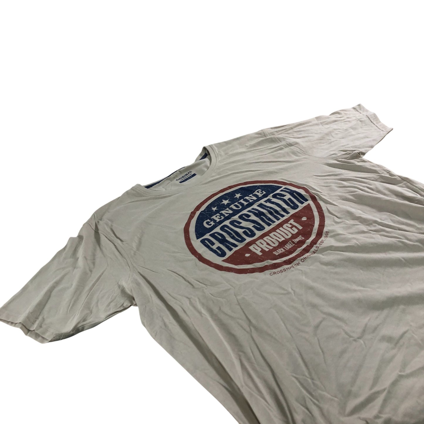 Crosshatch Product Men's T-Shirt Genuine Black Label Goods Cotton Beige XXL