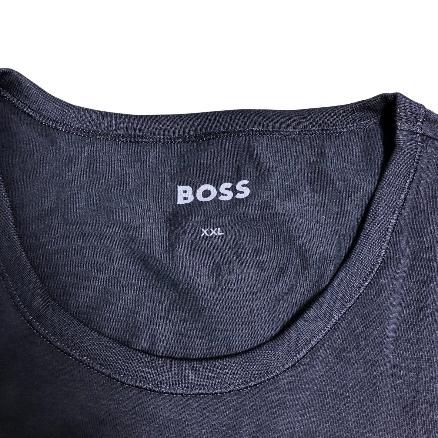 Hugo Boss Navy XXL T-Shirt Men's Short Sleeve Casual Cotton Tee