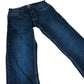 Men's Slim Fit Jeans Deep Blue Stretch Denim Trousers 28W 30L