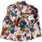 Colourful Leaf Print Shirt Size XL Women's Casual Long Sleeve Top
