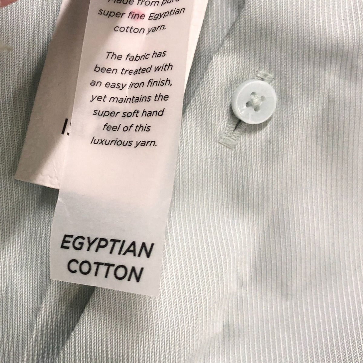 River Island Slim Fit Shirt Size S Men's Light Green Egyptian Cotton Easy Iron