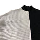 River Island Colour Block Sweater Size S Women's Black White Ribbed Knit