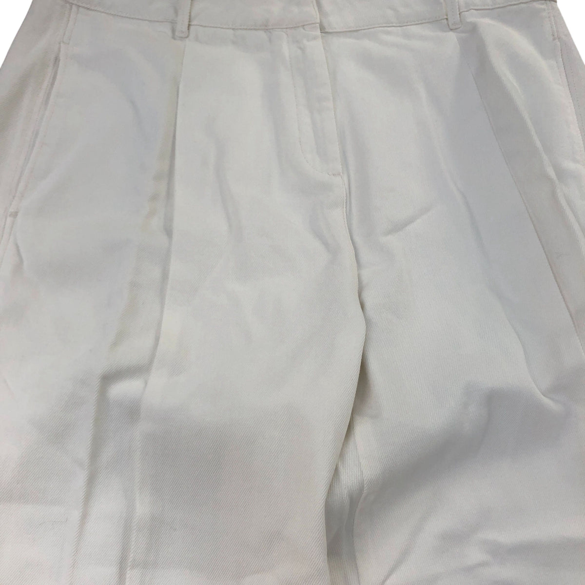 Baukjen Pleated Trousers UK Size 16 Women's Casual Organic Cotton White