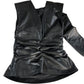 River Island Black Faux Leather Scarf Top Women’s Sleeveless Stylish Blouse