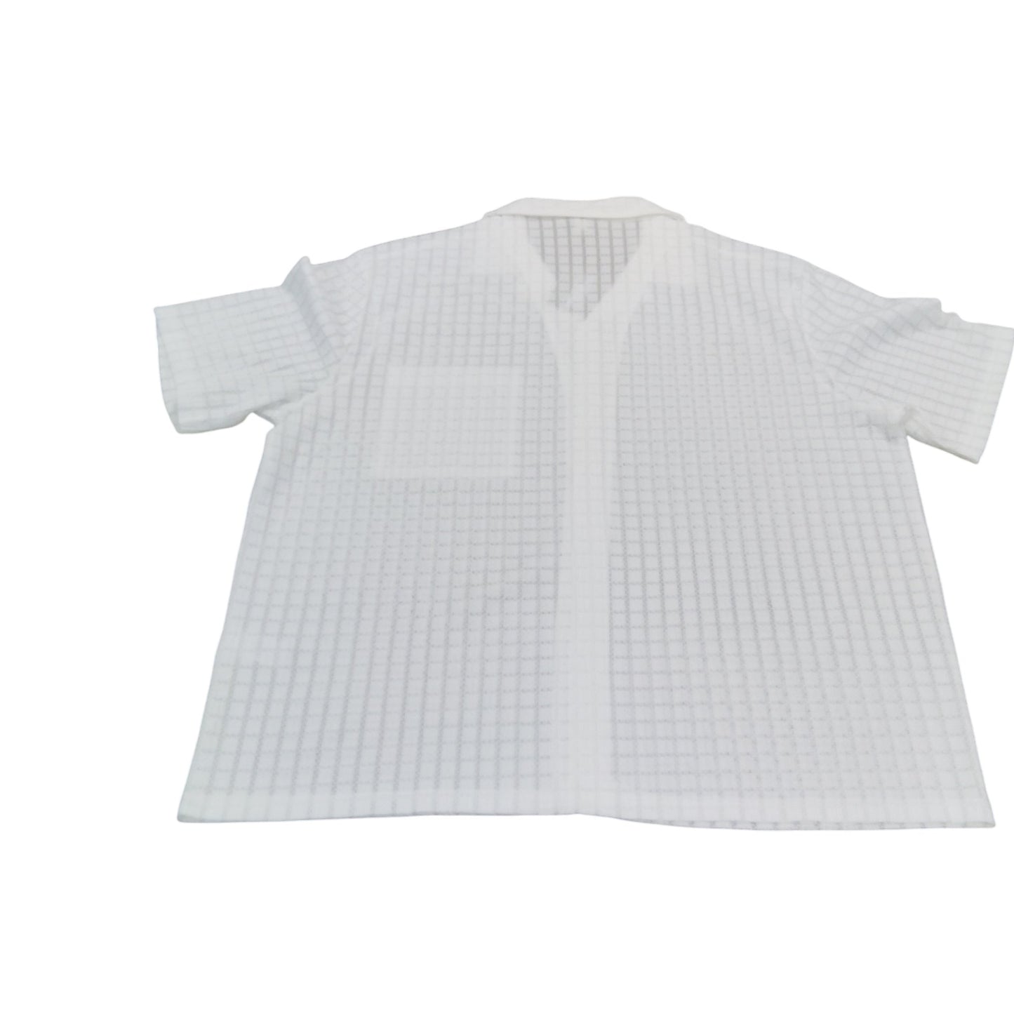 River Island Men's White Short Sleeve Shirt UK XL Casual Button Up Top