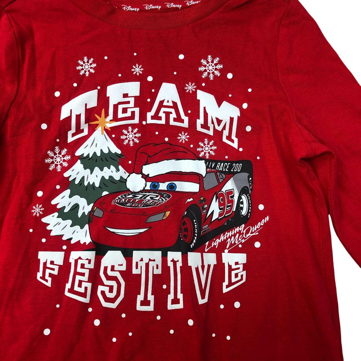 Cars Team Festive Christmas Pyjamas Size 1-2 Years