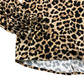 Baukjen Sabrina Printed Blouse UK12 Women's Cognac Leopard Viscose Top