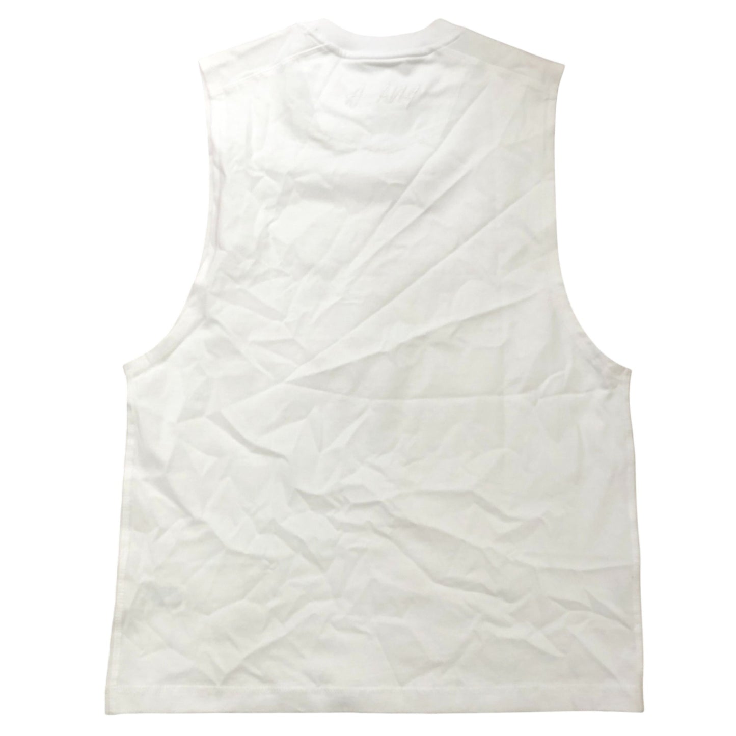 River Island Studios White Sleeveless T Shirt Size S Regular Fit Cotton