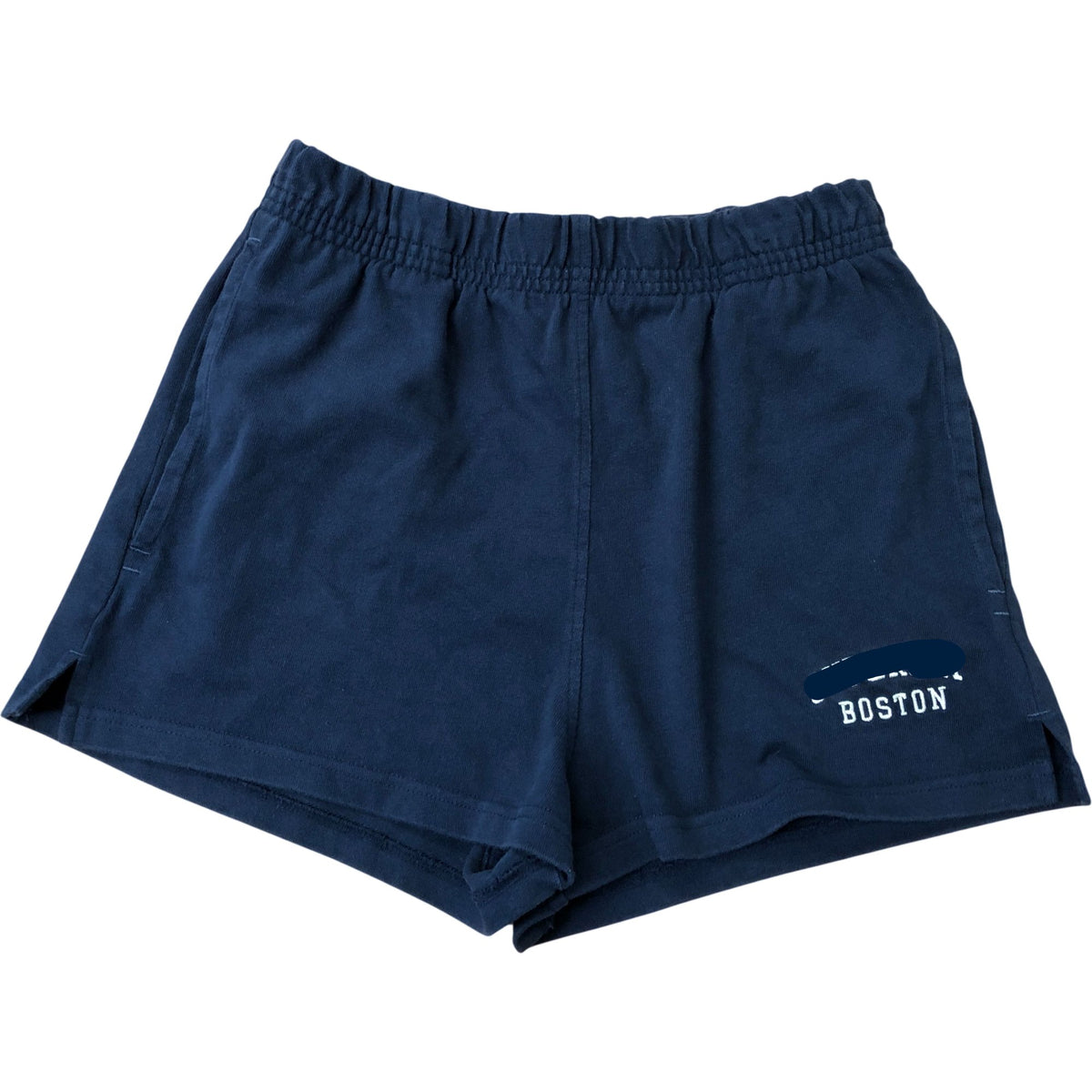 Boston Athletic Graphic Shorts Women's Navy Blue S