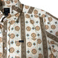 RVCA MIMI Regular Fit Casual Shirt Men's Floral Pattern Short Sleeve M