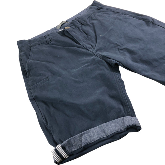 Fluid Chino Shorts Men's Navy Blue Casual Cotton Summer Wear Medium