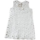 Beige Sleeveless Dress Size 12 Women's Floral Embroidery